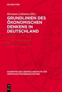 Grundlinien des ökonomischen Denkens in Deutschland