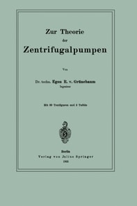 Zur Theorie der Zentrifugalpumpen
