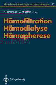 Hämofiltration, Hämodialyse, Hämapherese