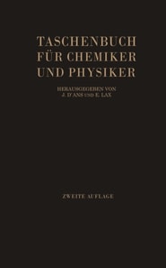Taschenbuch für Chemiker und Physiker
