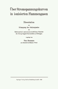 Über Stromspannungskurven in ionisierten Flammengasen