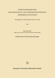 Prüfstand der Turbinenuntersuchungen