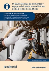 Montaje de elementos y equipos de instalaciones electricas de baja tension en edificios. ELES0208