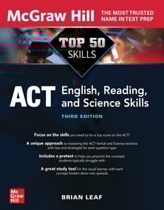 Top 50 ACT English, Reading, and Science Skills, Third Edition