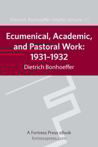 Ecumenical, Academic, and Pastoral Work