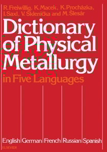 Dictionary of Physical Metallurgy