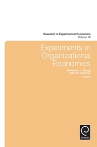 Experiments in Organizational Economics