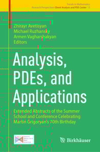 Analysis, PDEs, and Applications