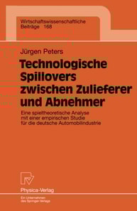 Technologische Spillovers zwischen Zulieferer und Abnehmer
