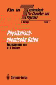 Taschenbuch für Chemiker und Physiker