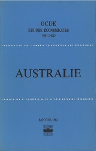 Etudes economiques de l'OCDE : Australie 1982