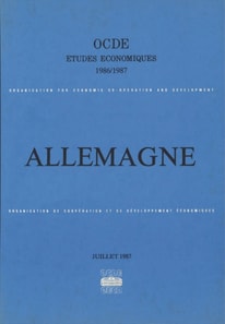 Etudes economiques de l'OCDE : Allemagne 1987