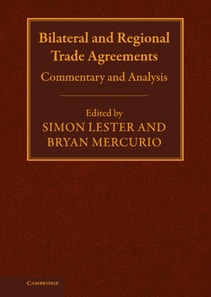 Bilateral and Regional Trade Agreements