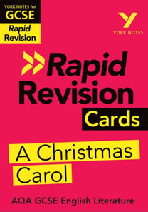 York Notes RAPID AQA GCSE (Revision Cards) A Christmas Carol - for 2026, 2027 exams