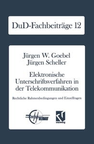 Elektronische Unterschriftsverfahren in der Telekommunikation