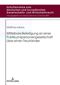 Mittelbare Beteiligung an einer Publikumspersonengesellschaft ueber einen Treuhaender