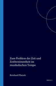 Zum Problem der Zeit und Zeitbestimmtheit im musikalischen Tempo