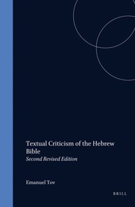 Textual Criticism of the Hebrew Bible