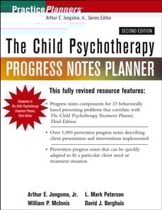 Child Psychotherapy Progress Notes Planner