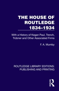 House of Routledge 1834-1934