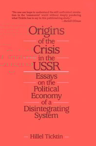 Origins of the Crisis in the U.S.S.R.