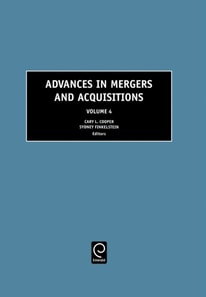 Advances in Mergers and Acquisitions