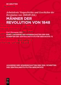 Männer der Revolution von 1848. Band 1