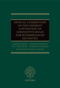 Official Commentary on the UNIDROIT Convention on Substantive Rules for Intermediated Securities