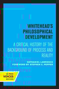 Whitehead's Philosophical Development