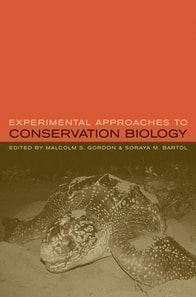 Experimental Approaches to Conservation Biology
