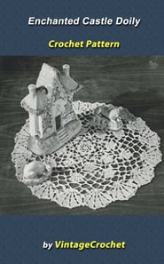 Enchanted Castle Doily Vintage Crochet Pattern eBook