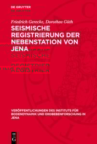Seismische Registrierung der Nebenstation von Jena