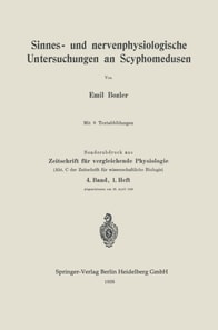 Sinnes- und nervenphysiologische Untersuchungen an Scyphomedusen