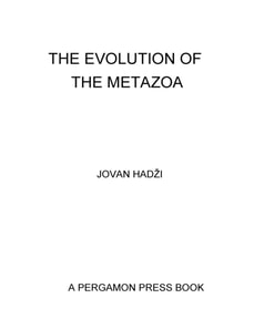 Evolution of the Metazoa