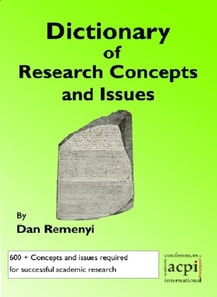 Dictionary of Research Concepts and Issues