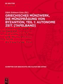 Griechisches Münzwerk, Die Münzprägung von Byzantion, Teil 1: Autonome Zeit. [Tafelband]