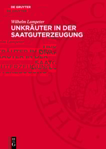 Unkräuter in der Saatguterzeugung
