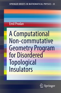 Computational Non-commutative Geometry Program for Disordered Topological Insulators