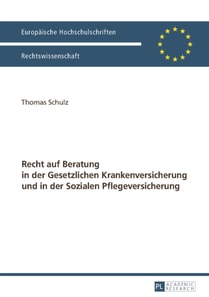 Recht auf Beratung in der Gesetzlichen Krankenversicherung und in der Sozialen Pflegeversicherung