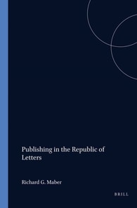 Publishing in the Republic of Letters
