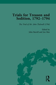 Trials for Treason and Sedition, 1792-1794, Part II vol 8