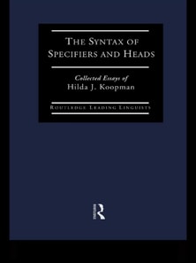 Syntax of Specifiers and Heads