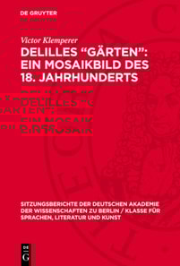 Delilles „Gärten“: ein Mosaikbild des 18. Jahrhunderts