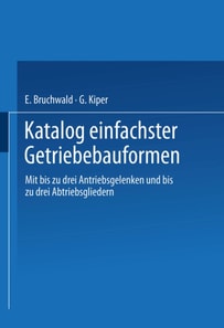 Katalog einfachster Getriebebauformen