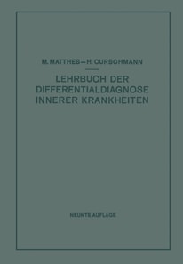 Lehrbuch der Differentialdiagnose innerer Krankheiten