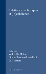 Relations anaphoriques et (in)coherence