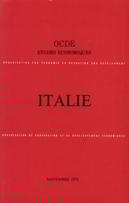 Etudes economiques de l'OCDE : Italie 1972
