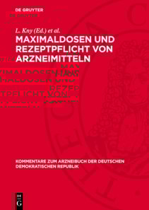Maximaldosen und Rezeptpflicht von Arzneimitteln