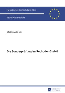 Die Sonderpruefung im Recht der GmbH