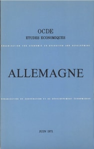 Etudes economiques de l'OCDE : Allemagne 1971